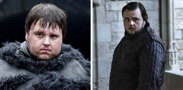 Samwell Tarly. First time we saw him in “Cripples, Bastards, and Broken Things” (season 1, episode 4) and in “The Winds of Winter” (season 6, episode 10).