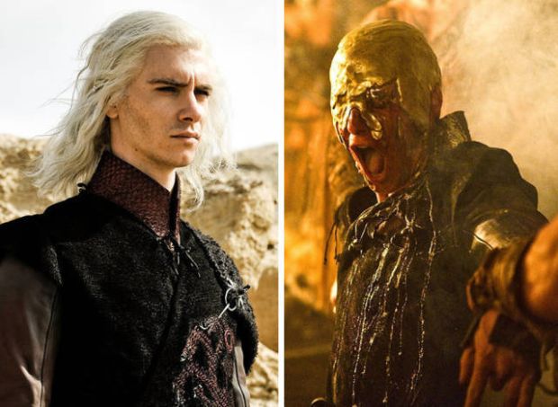 Viserys Targaryen. Alive in “Winter Is Coming” (season 1, episode 1) and having too much gold on his hands... eh, head in “A Golden Crown” (season 1 episode 6).