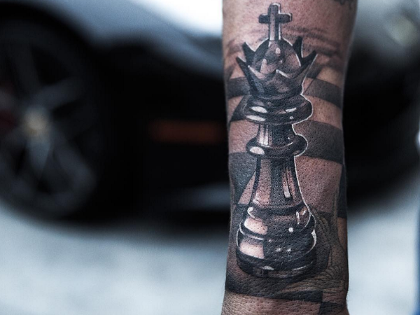 tattoo his and hers chess piece tattoos