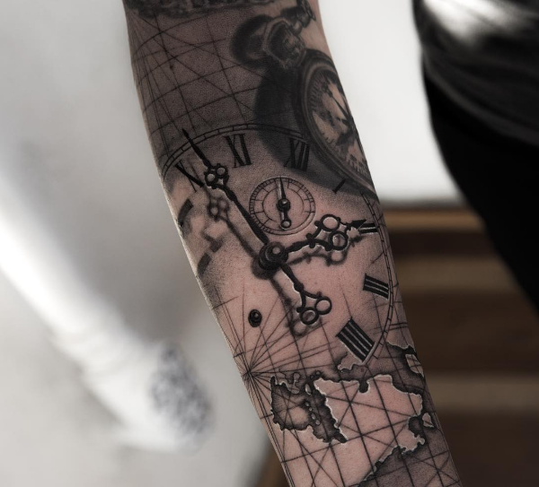 tattoo clock tattoo niki norberg