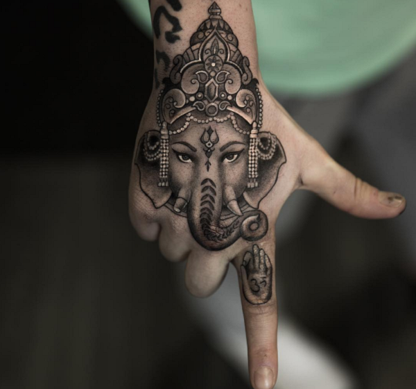 tattoo ganesh hand tattoo