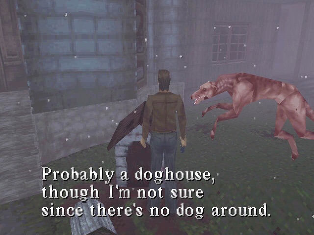 silent hill funny - Probably a doghouse, though I'm not sure since there's no dog around.