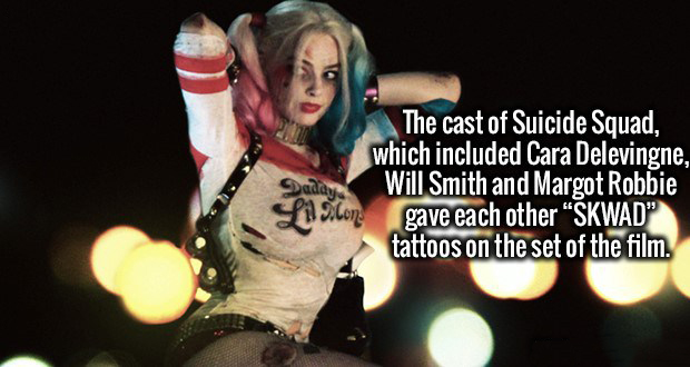renae moneymaker nude - The cast of Suicide Squad, which included Cara Delevingne, Will Smith and Margot Robbie gave each other Skwad" tattoos on the set of the film. .Love