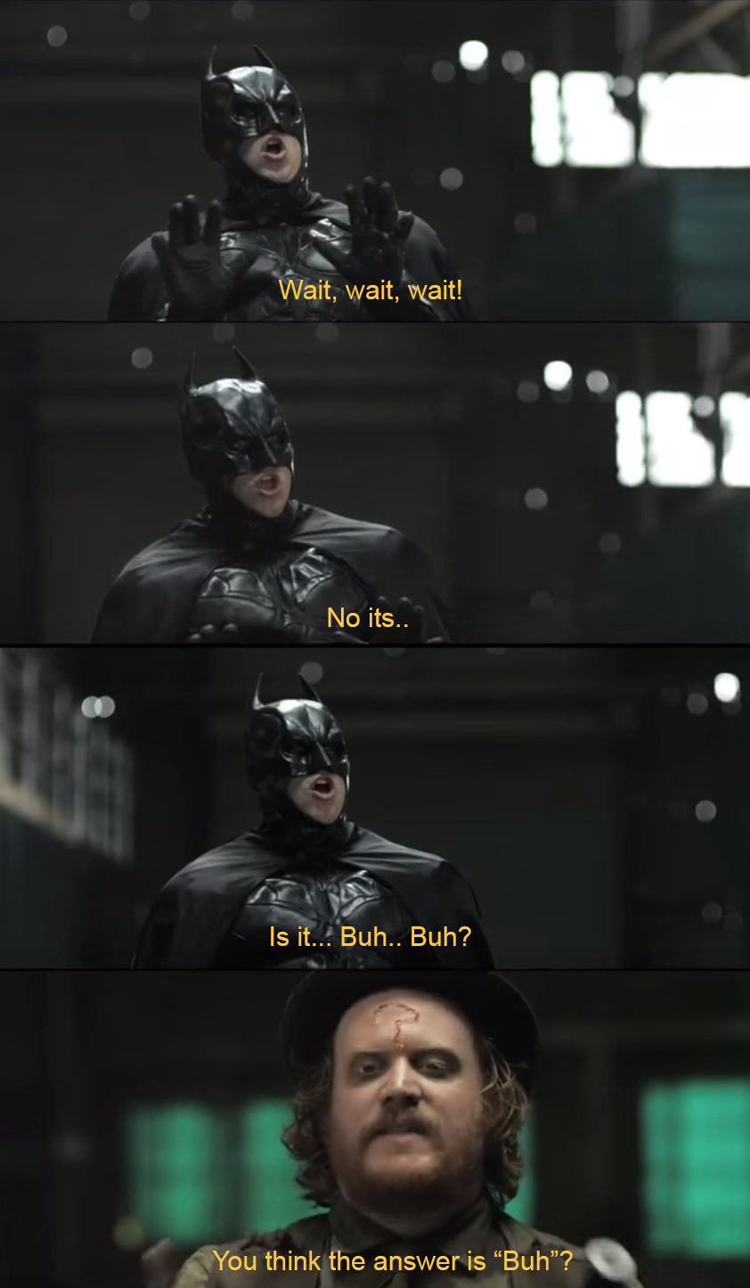 Hilarious Batman Riddle Fail
