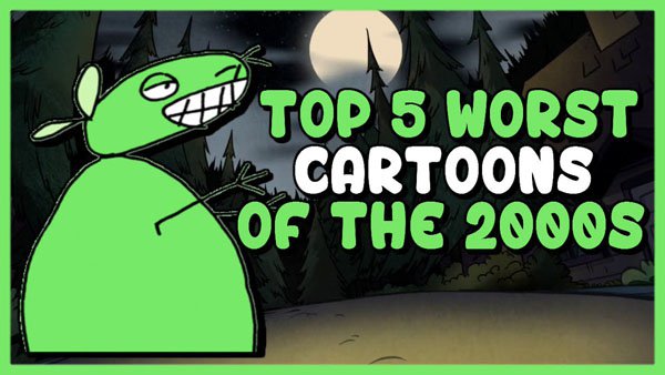 youtube thumbnail cartoon - Top 5 Worst W2 Cartoons Of The 2000S