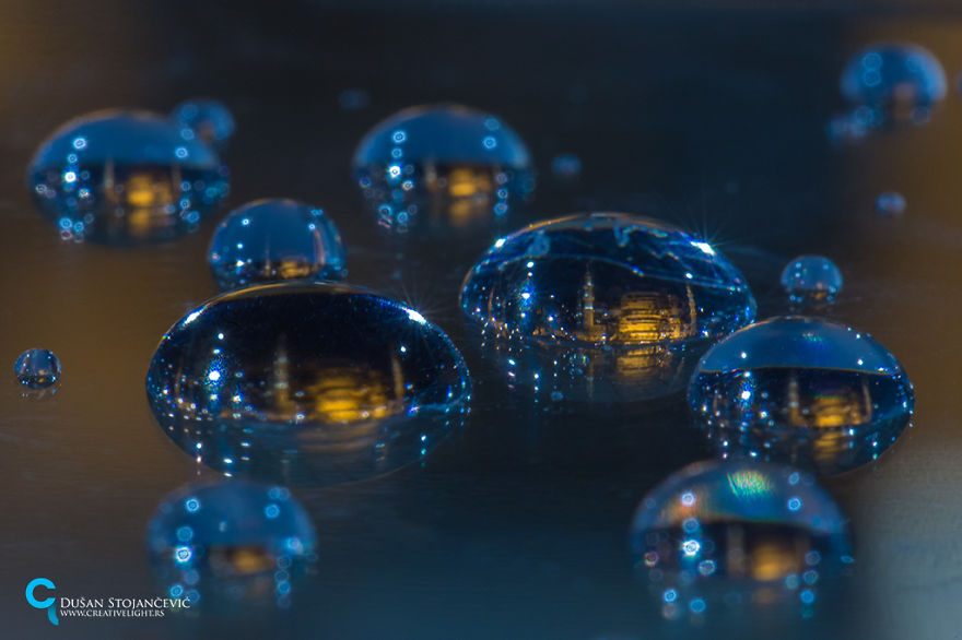 This is Istanbul in a droplet of rain.