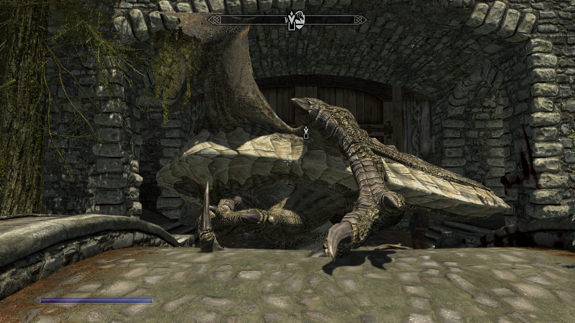 The dragon re-spawns every time the Dragonborn returns to Whiterun and there's no legal way to get rid of it.