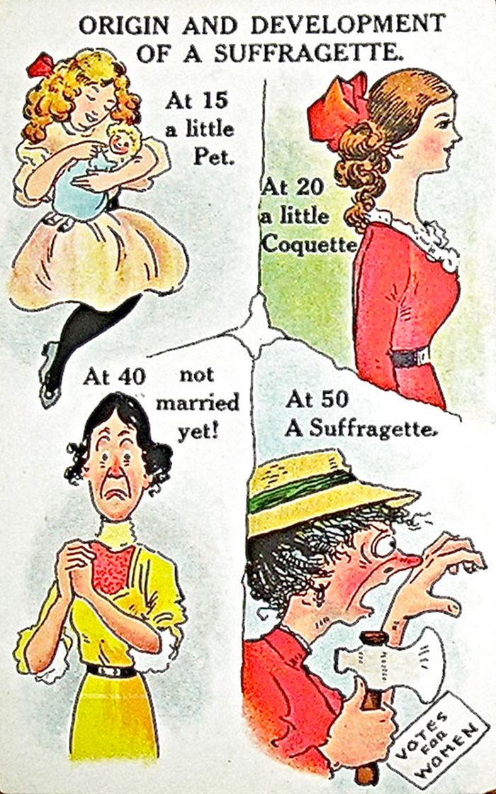 Vintage Postcards That Show Feminists Were Already Loathed A Hundred Years Ago