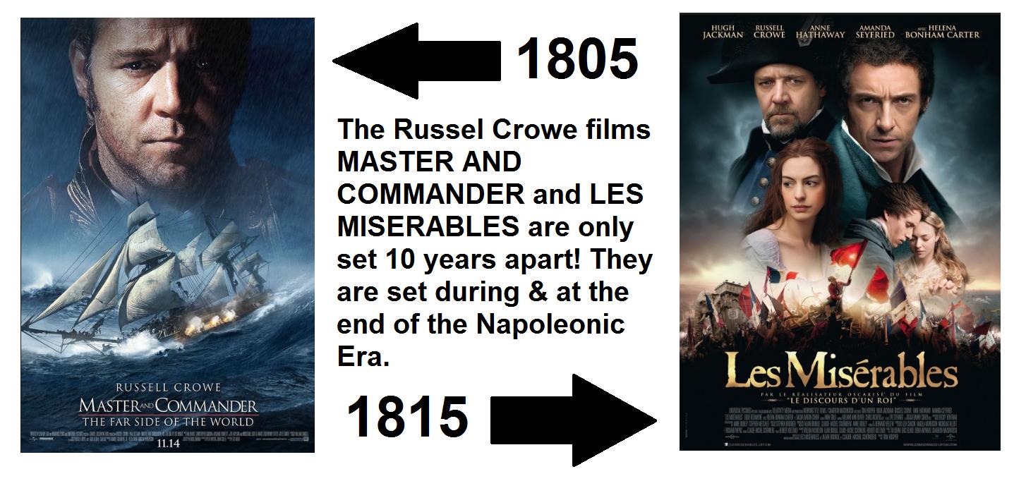 While Les Mis starts in 1815 the majority of the story is set during the June Rebellion in 1832.