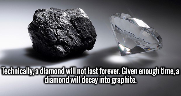 c c zip meme - Technically, a diamond will not last forever. Given enough time, a diamond will decay into graphite.