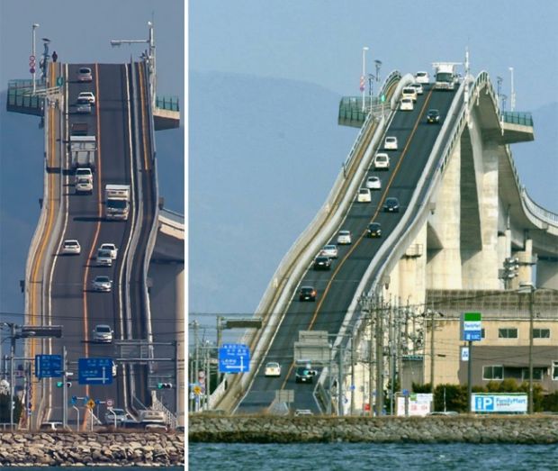 This bridge connects Matsue and Sakaiminato.