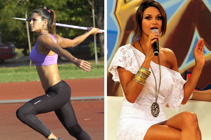 Leryn Franco, Javelin – Paraguay. A model, actress, and professional athlete, she has competed in the 2004, 2008, and the 2012 Olympics. Her best throw was 57.77 meters and set the national record for her country in 2011.