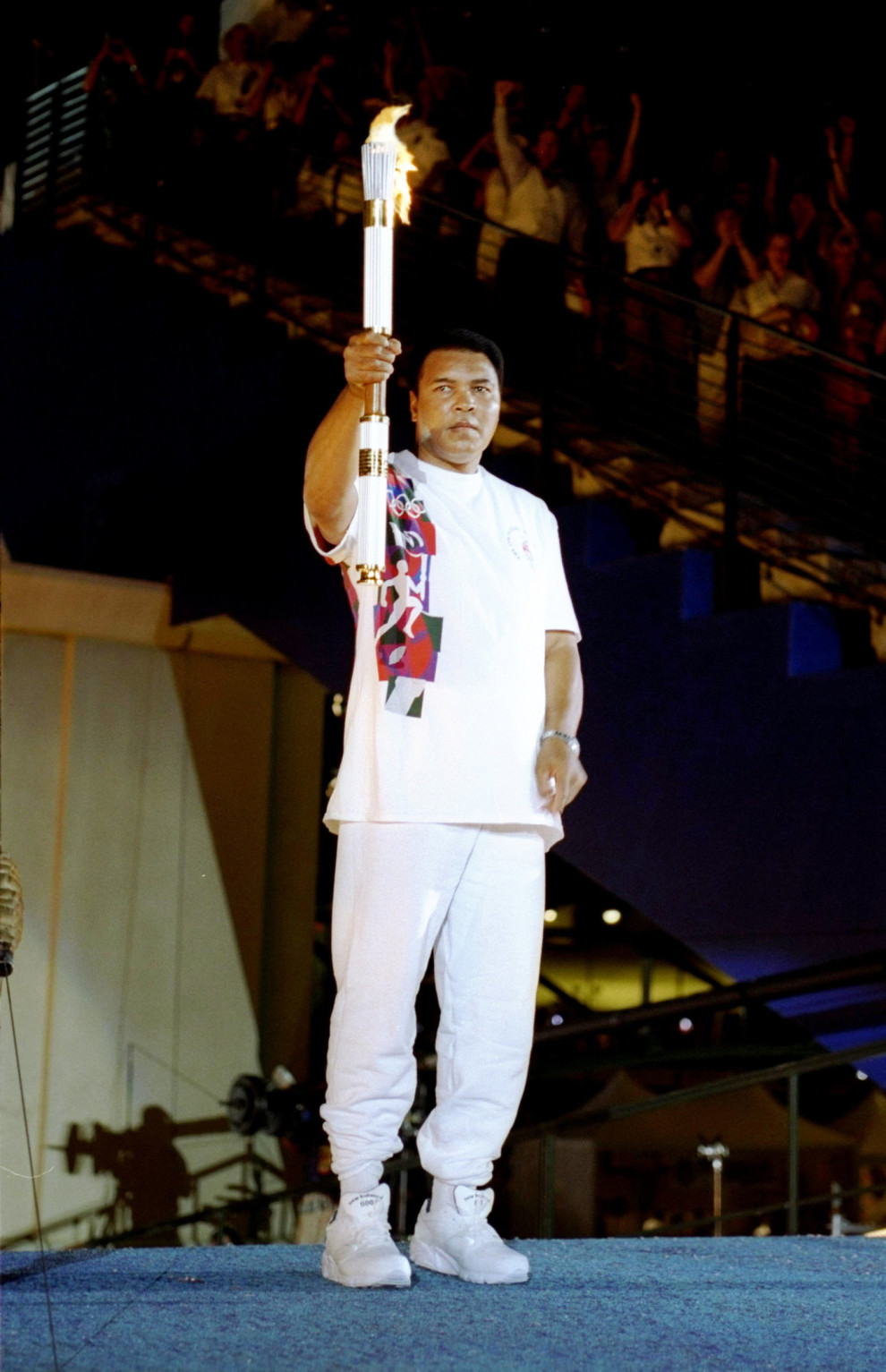 Thirty-six years after Cassius Clay took home gold in Rome, he was invited back for an honor suited for the world’s greatest — to light the Olympic flame during the opening ceremony of the 1996 Centennial Olympic Games in Atlanta. Clay, who was then 54 years old and visibly suffering from Parkinson’s disease, rose to the occasion for what is now considered one of the most emotional moments in all of Olympics history.
