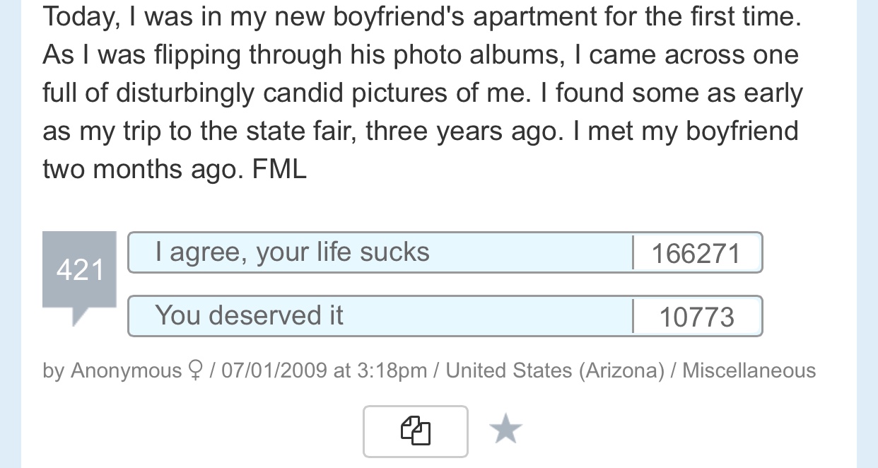 The Best Of FML Confessions