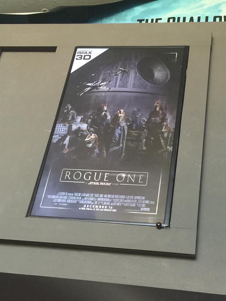 A guy made a April Fools Rogue One poster. Four months late he saw this in an Egyptian IMAX.