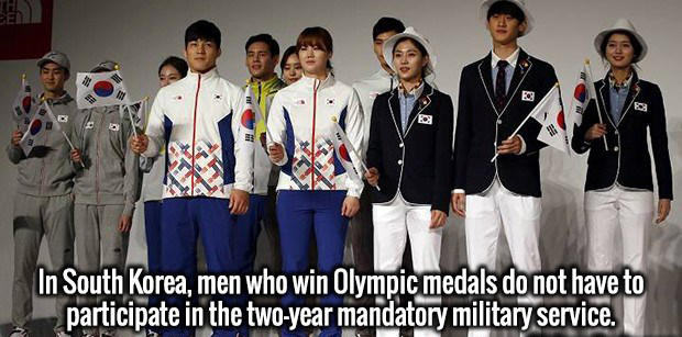 south korean olympic athletes - In South Korea, men who win Olympic medals do not have to participate in the twoyear mandatory military service.