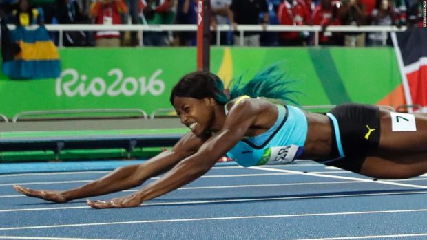 It was the 400m final when Shaunae Miller tripped and fell.