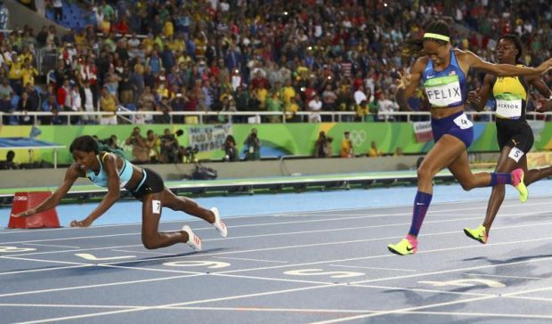 When the run started everyone was sure Allyson Felix will win.