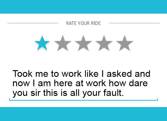 Top 10 One-Star Uber Driver Reviews