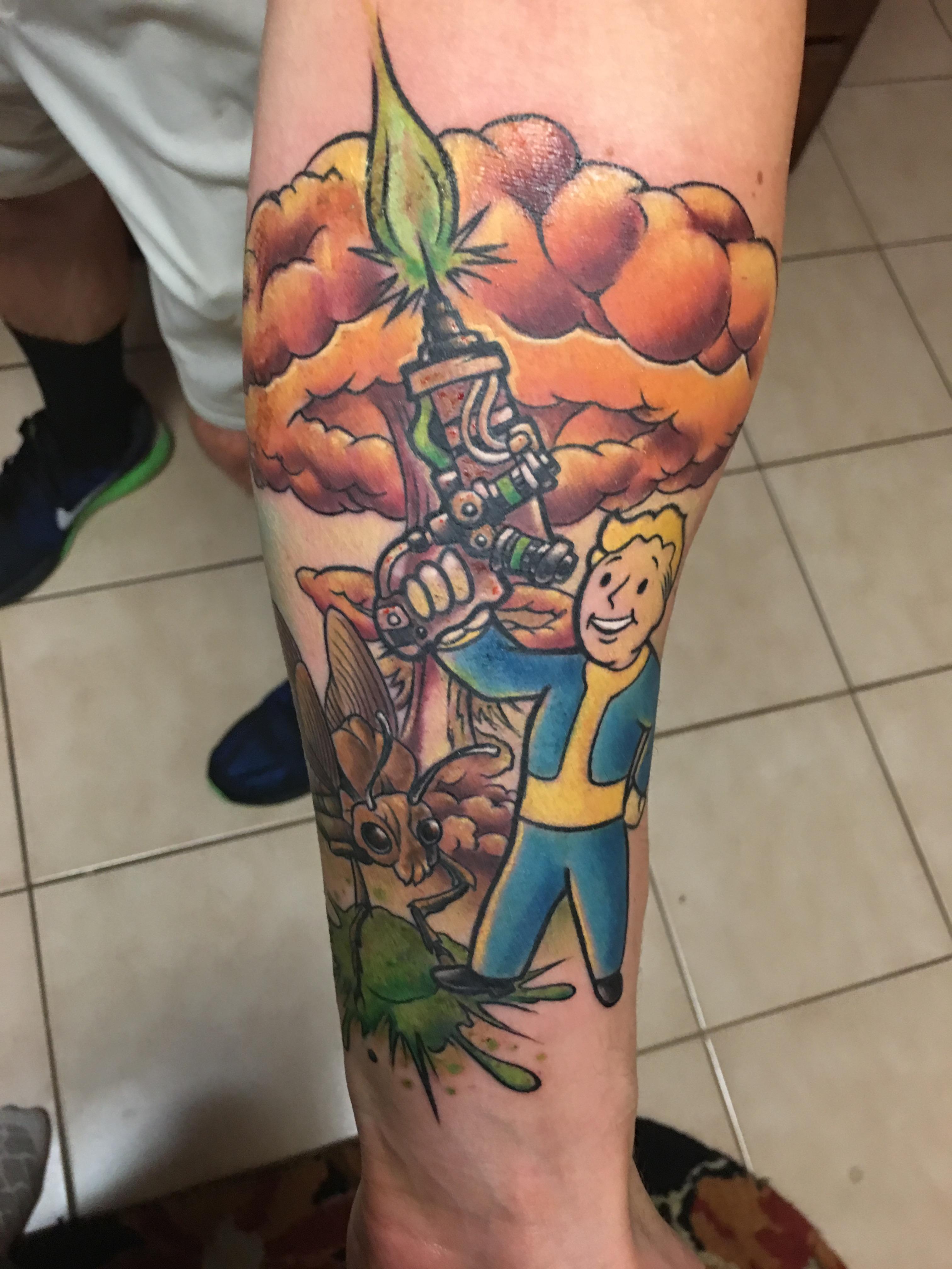 fallout forearm tattoo