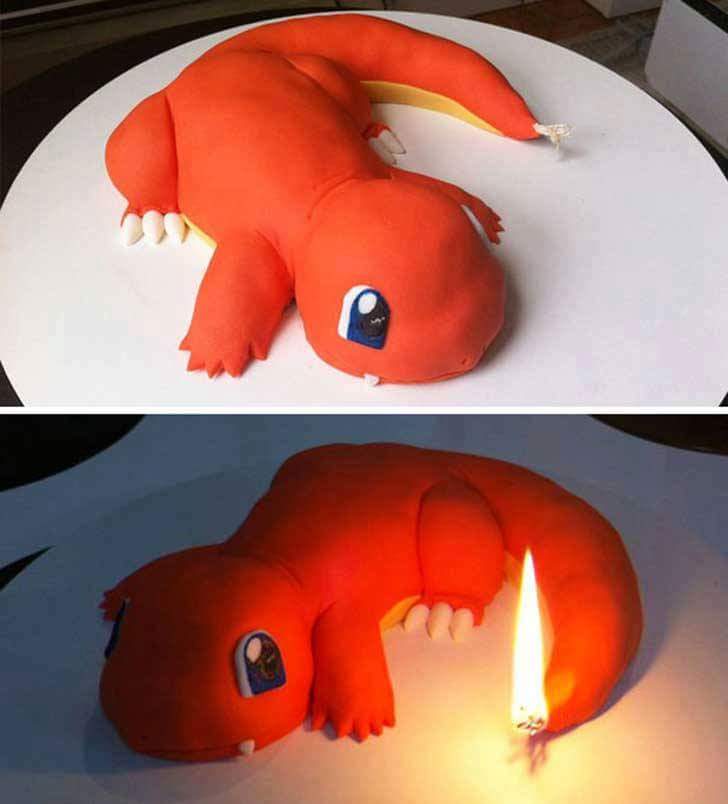 charmander cake