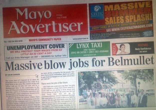 wtf headlines - Mayo Massive Celtics Sales Splashi Advertiser Iverything In Stoere Everything Aloocedu See Oo Mayo'S Community Paper wwwadverter Unemployment Covery Lynx Taxi We Will Protect Your Wages From As Little Ascent A Day 1031 8031700 00746505460 
