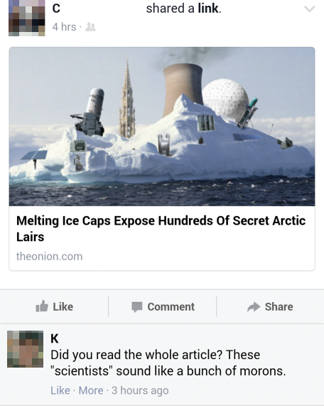 Unbelievable Cases Of People Falling For Satirical Articles