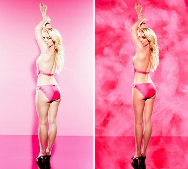 britney spears before and after photoshop