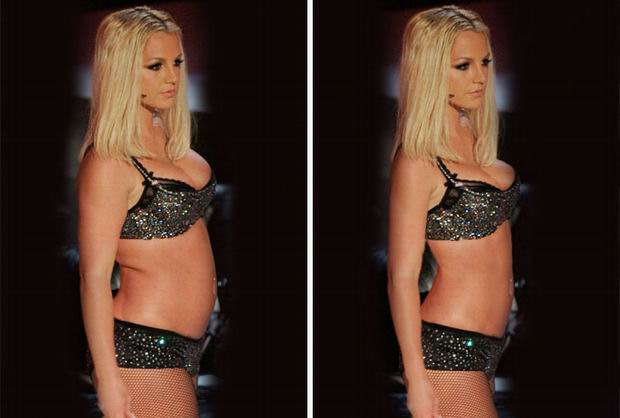 britney before after photoshop