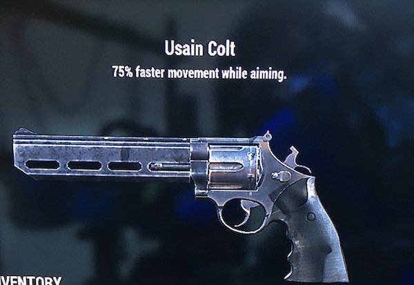usain colt - Usain Colt 75% faster movement while aiming. Ventory