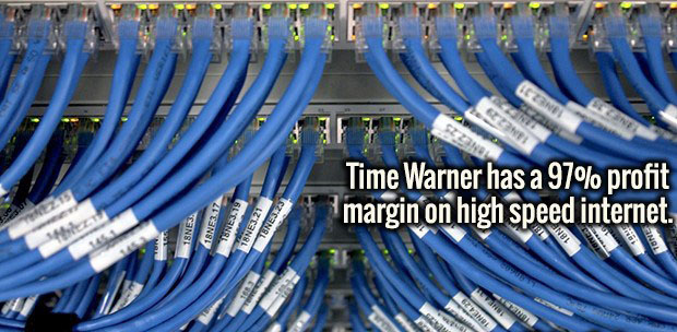 broadband internet - Time Warner has a 97% profit margin on high speed internet. 18NF3.17 Blsen 18NES 18NE3.21 76NES.23 Sa