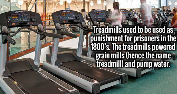 life fitness integrity cardio - Treadmills used to be used as punishment for prisoners in the 1800's. The treadmills powered grain mills hence the name treadmill and pump water.