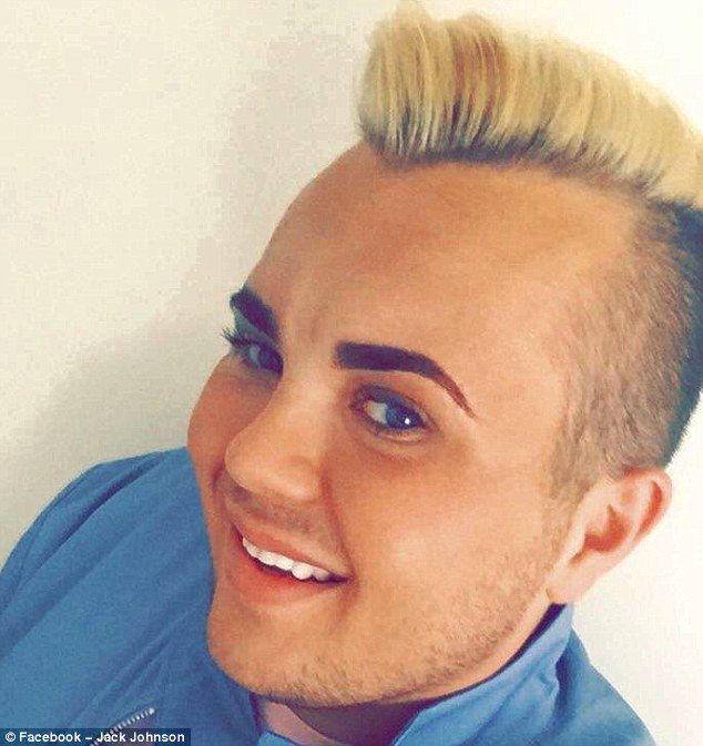 Jack Johnson, 19, from Bulwell, Nottingham, is so infatuated with the footballer he has splashed thousands on cosmetic treatments including Botox injections, lip fillers and teeth fillers.
