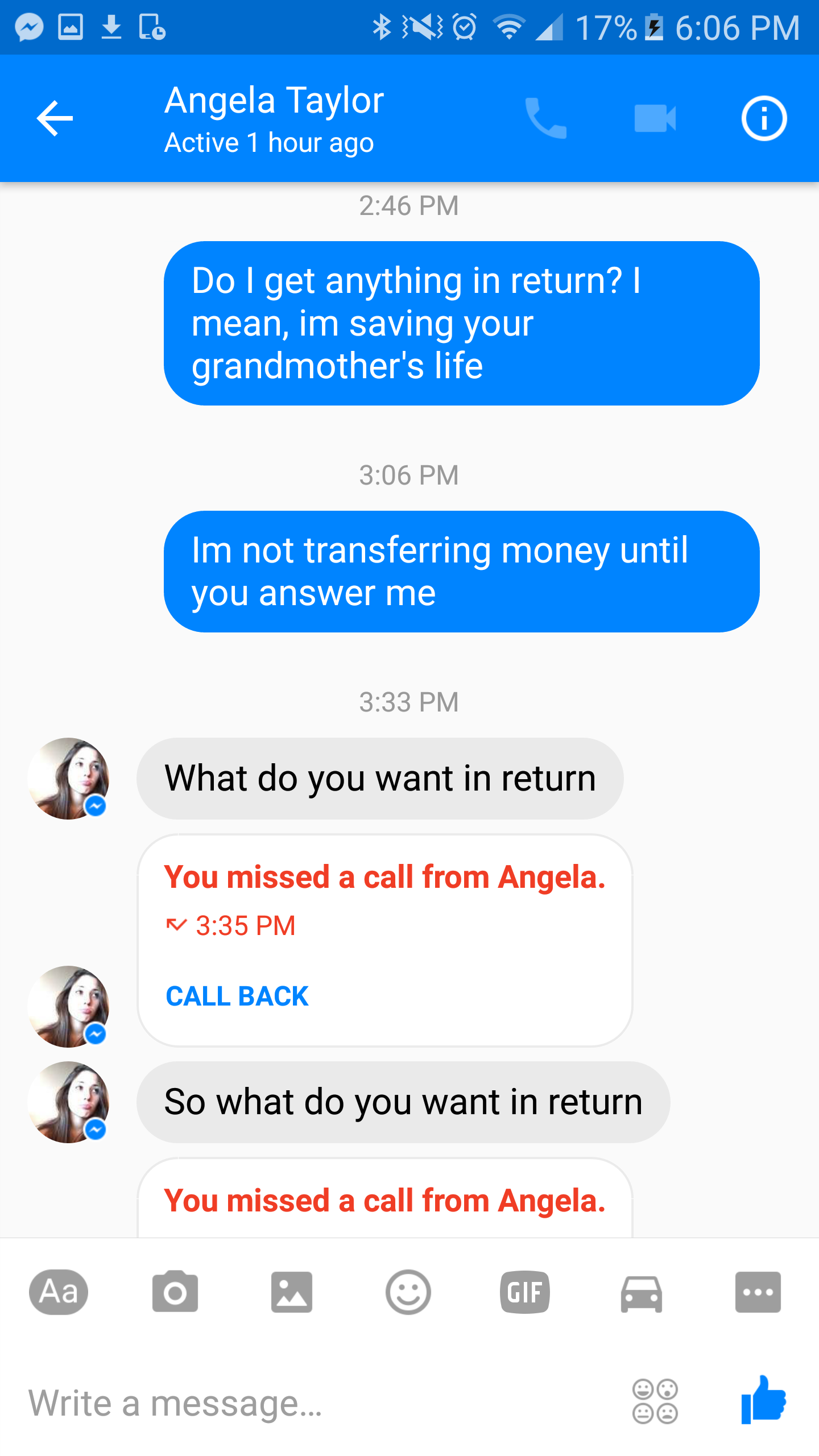Guy Is Getting Scammed By A Nigerian "Girl" But Realizes And Turns The Tables On "Her"
