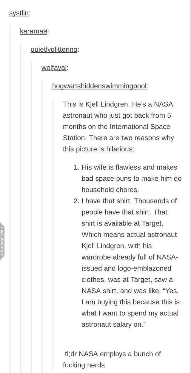 Kjell Lindgren Proves NASA Is A Bunch Of Nerds