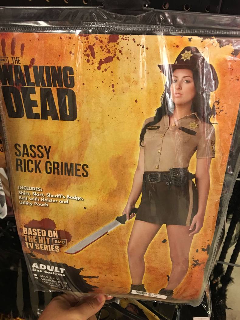 female rick costume walking dead - fi Bmc The Uead Sassy Rick Grimes Includes Shirt, Skirt, Sheriff's Badge, Belt with Holster and Utility Pouch Based On The Hit Amc Tv Series Adult Costume Small