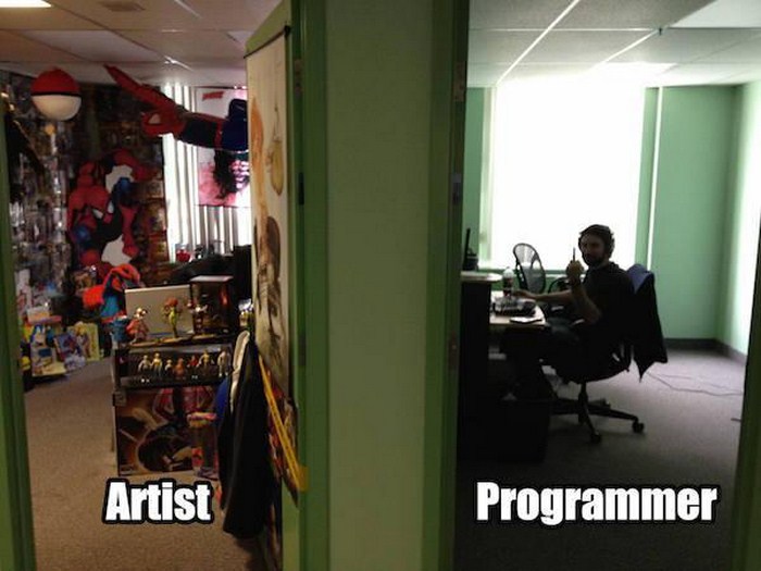 artist vs programmer - Artist Programmer