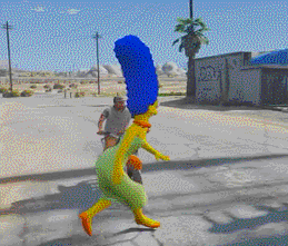 simpsons hit and run gif