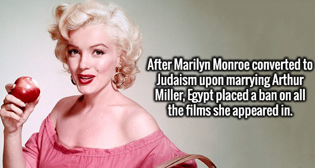 hd marilyn monroe - After Marilyn Monroe converted to Judaism upon marrying Arthur Miller, Egypt placed a ban on all the films she appeared in.