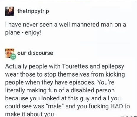 Woman Mocks A Disabled Man For Having A Belt Around His Legs