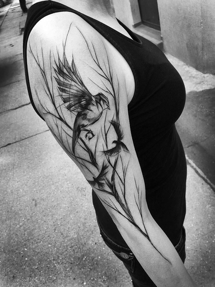 27 Great Black And Gray Tattoos That Prove Less Is More