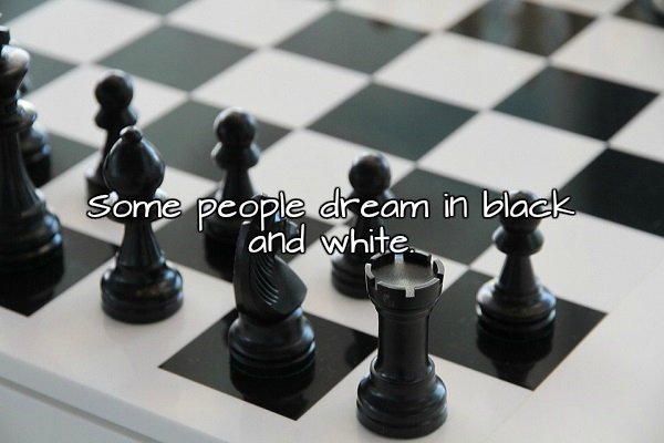 chess and business - Some people dream in black and white