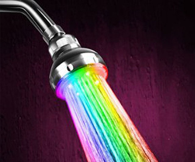 Color-changing shower head - $20