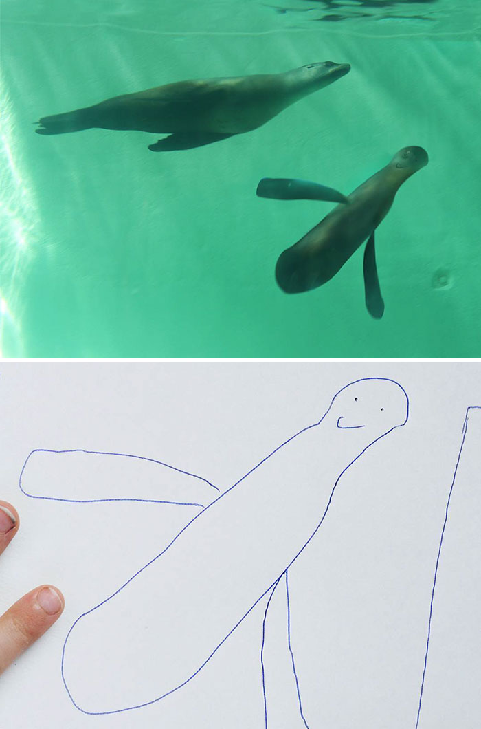 Father Uses Photoshop To Make His Son's Drawings Come To Life