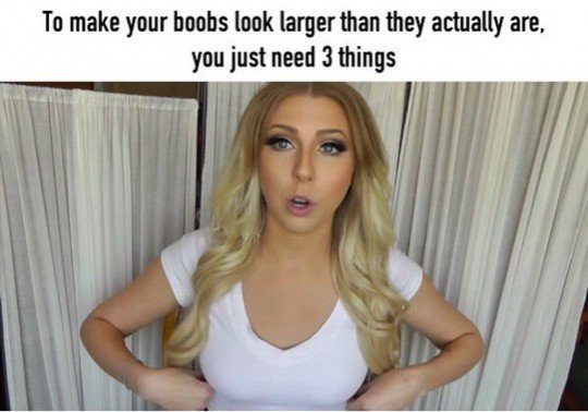 Woman Shows A Simple Way How To Have Bigger Boobs Without Costly Surgery Wtf Gallery Ebaums 