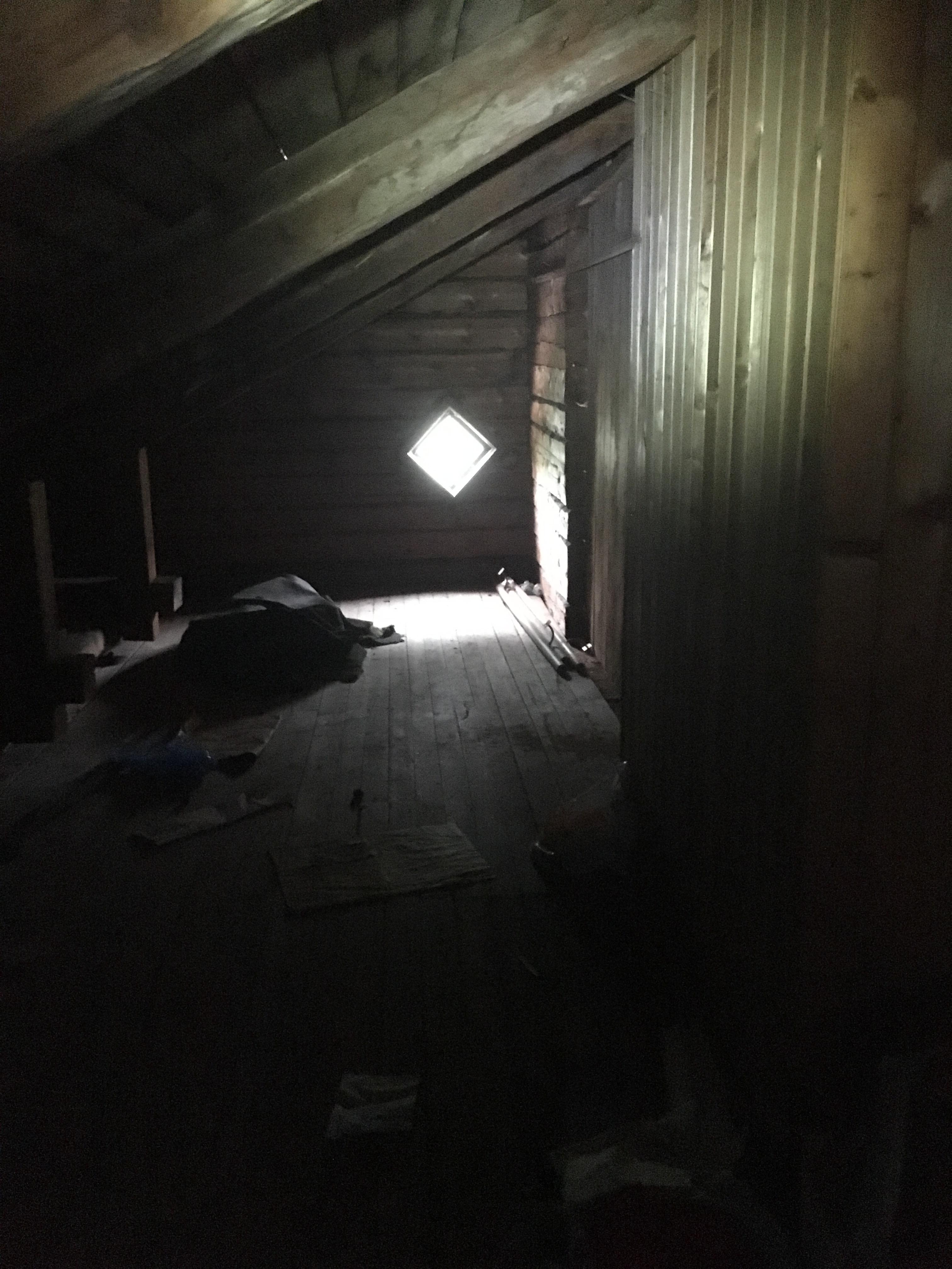 Another view of the attic.