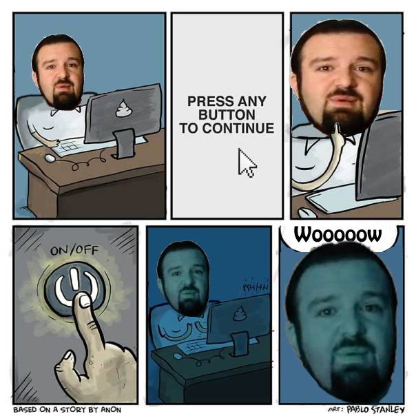 funny gaming memes - dsp press any button - Press Any Button To Continue Wo...