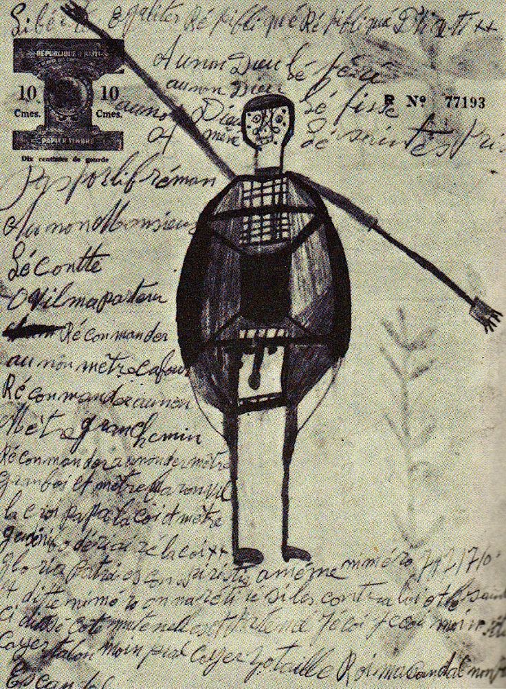A "Sorcerer's Passport" that was obtained by Albert Métraux during research in Haiti, 1940s.