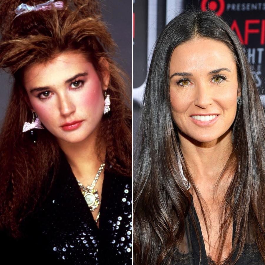 Demi Moore also starred with Rob Lowe in St. Elmo’s Fire. Her career began taking off again when she re-emerged with a refurbished body (via plastic surgery), and made a lasting impression in Striptease. Her biggest and most recent conquest was in dating Ashton Kutcher, who is 16 years younger than Moore, but that is also in the past now.
