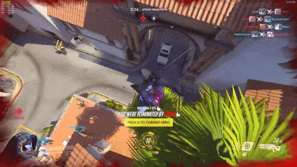 overwatch gif killcams - Arack Obci Recon You Were Eliminateo By 55 To Change Herd